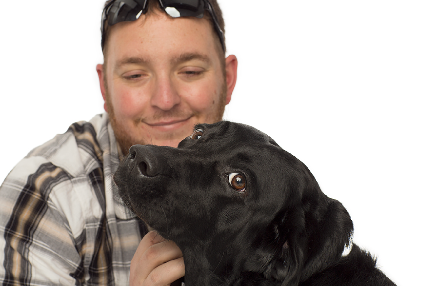 U.S. Army veteran and his service dog