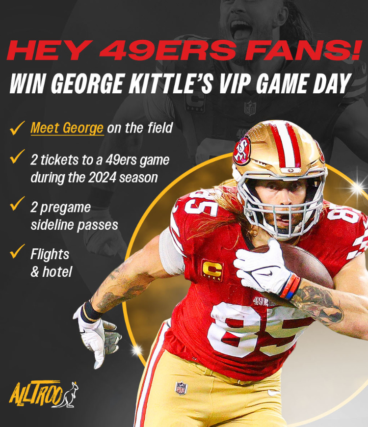 Join George Kittle’s Rally for Good with Alltroo and Win a Meet with George Kittle at a 49ers Game