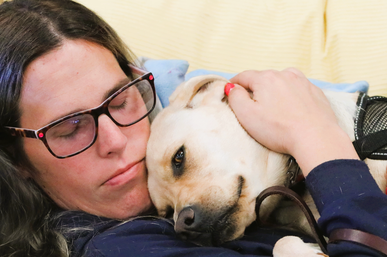 Navy Veteran Alexis and Her Service Dog Mulan