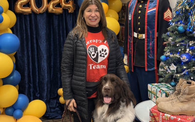 OFP Therapy Dog Team: Rosanne with Riggins