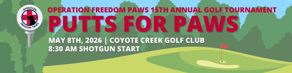 Putts for Paws: Operation Freedom Paws 15th Annual Golf Tournament